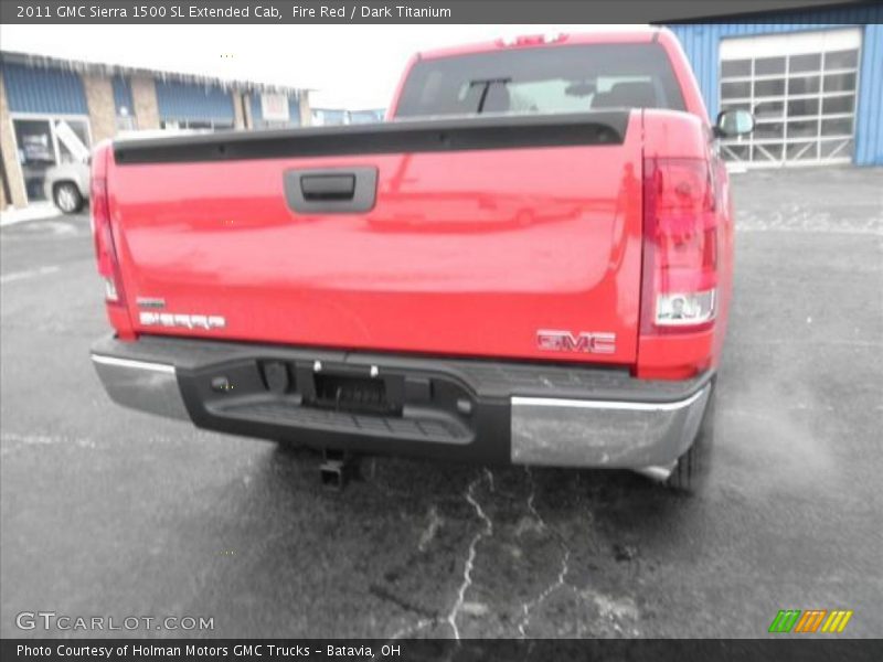 Fire Red / Dark Titanium 2011 GMC Sierra 1500 SL Extended Cab
