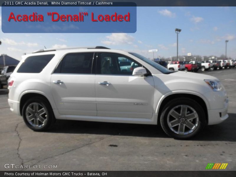 White Diamond Tintcoat / Cashmere 2011 GMC Acadia Denali