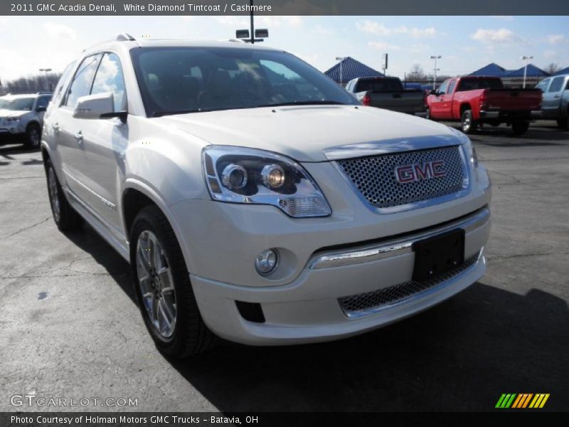 White Diamond Tintcoat / Cashmere 2011 GMC Acadia Denali