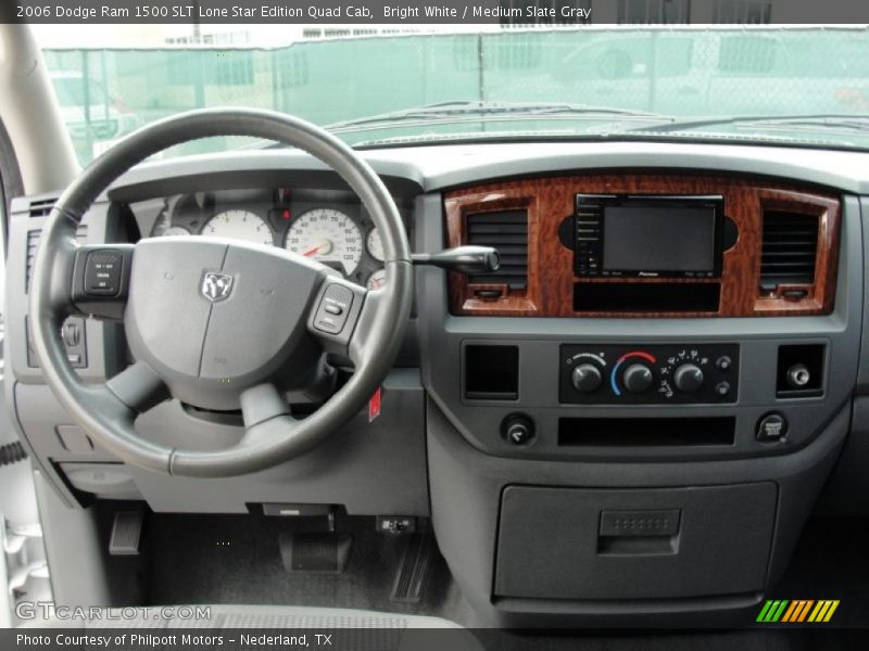 Bright White / Medium Slate Gray 2006 Dodge Ram 1500 SLT Lone Star Edition Quad Cab