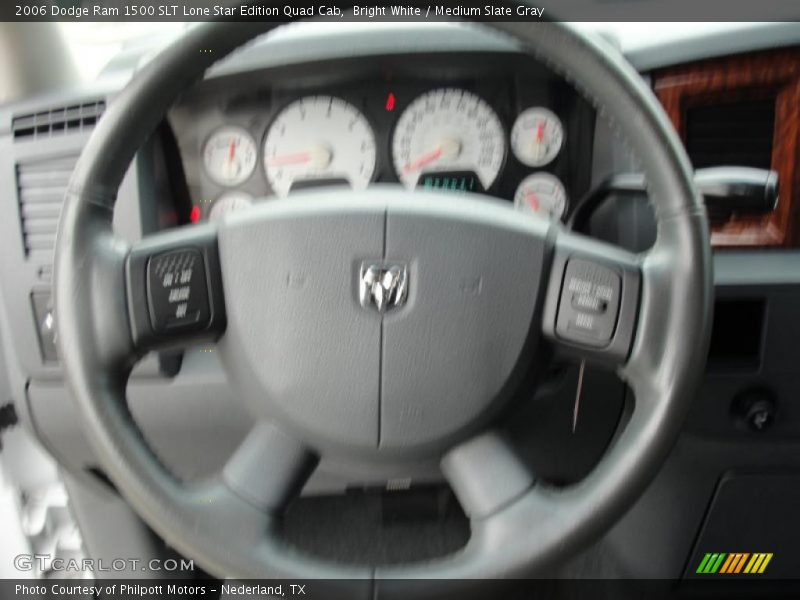 Bright White / Medium Slate Gray 2006 Dodge Ram 1500 SLT Lone Star Edition Quad Cab