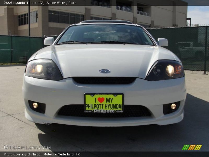 Alpine White / Black 2006 Hyundai Tiburon GS