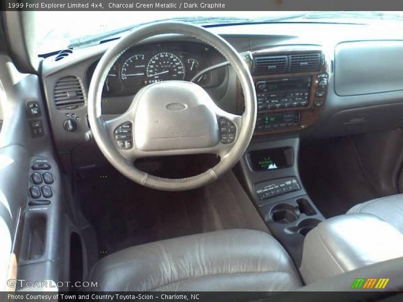 Charcoal Green Metallic / Dark Graphite 1999 Ford Explorer Limited 4x4