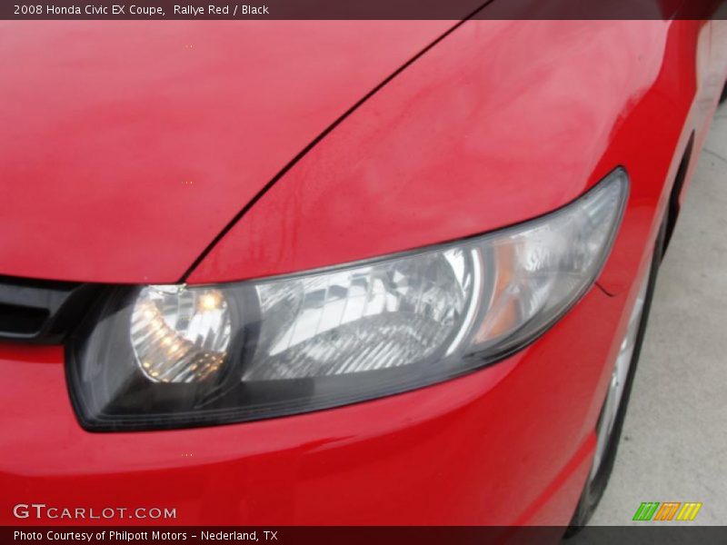 Rallye Red / Black 2008 Honda Civic EX Coupe