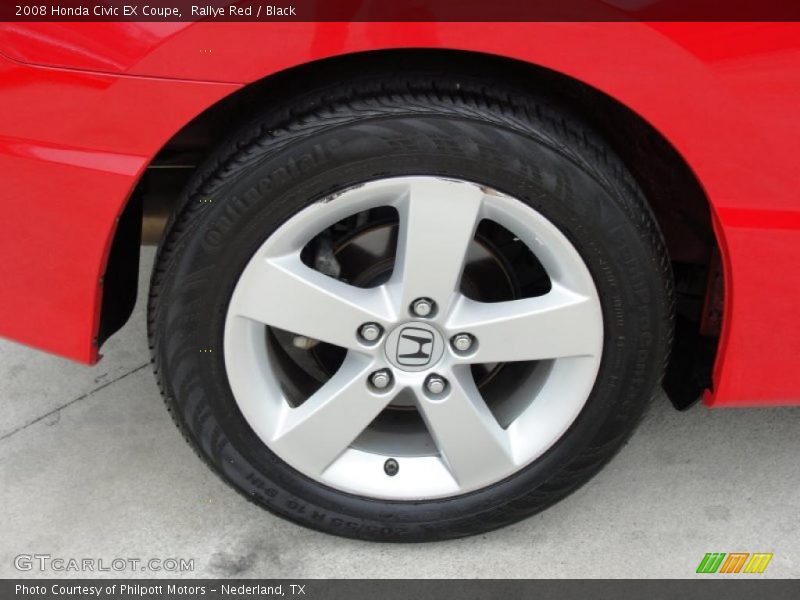 Rallye Red / Black 2008 Honda Civic EX Coupe