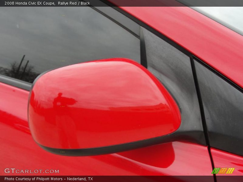 Rallye Red / Black 2008 Honda Civic EX Coupe