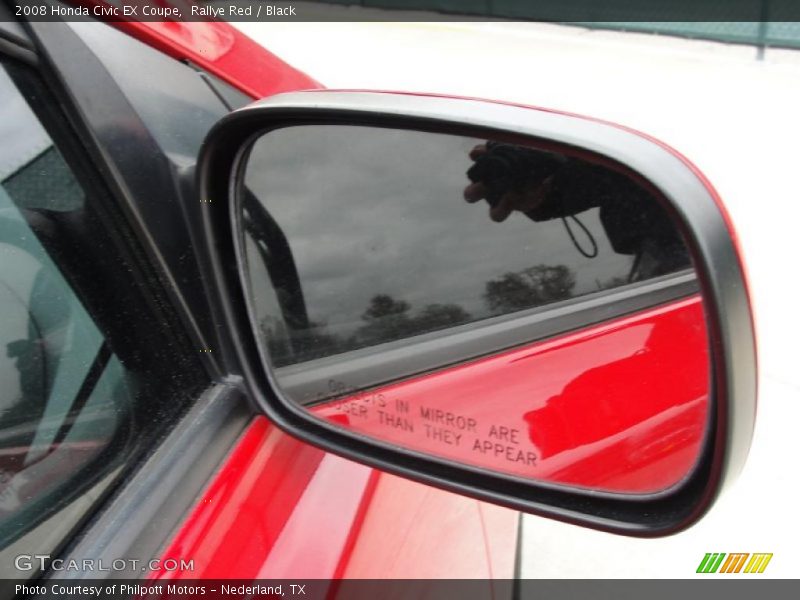 Rallye Red / Black 2008 Honda Civic EX Coupe