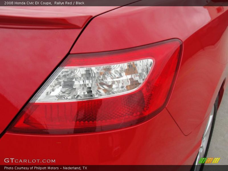 Rallye Red / Black 2008 Honda Civic EX Coupe