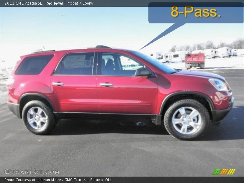 Red Jewel Tintcoat / Ebony 2011 GMC Acadia SL