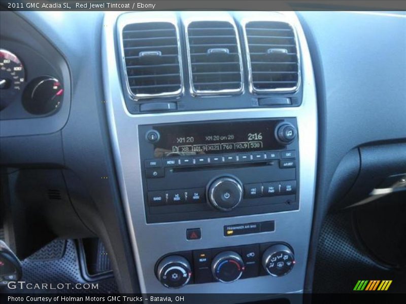 Red Jewel Tintcoat / Ebony 2011 GMC Acadia SL