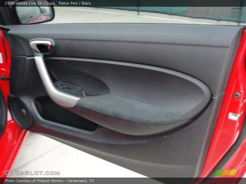 Rallye Red / Black 2008 Honda Civic EX Coupe