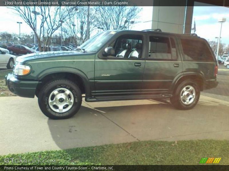 Charcoal Green Metallic / Dark Graphite 1999 Ford Explorer Limited 4x4