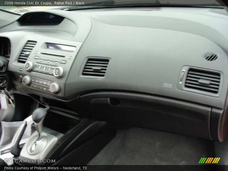 Rallye Red / Black 2008 Honda Civic EX Coupe