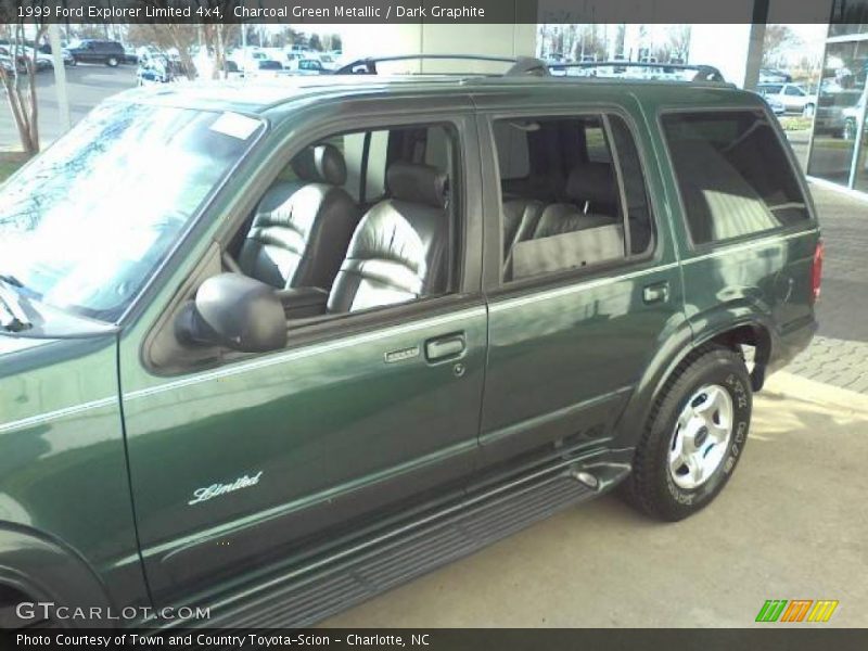 Charcoal Green Metallic / Dark Graphite 1999 Ford Explorer Limited 4x4