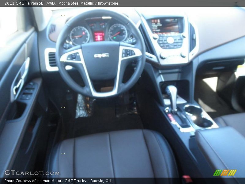 Mocha Steel Metallic / Brownstone 2011 GMC Terrain SLT AWD