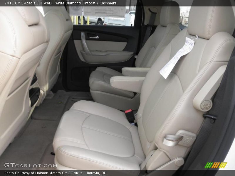 White Diamond Tintcoat / Cashmere 2011 GMC Acadia SLT AWD