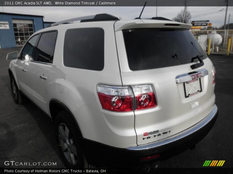 White Diamond Tintcoat / Cashmere 2011 GMC Acadia SLT AWD