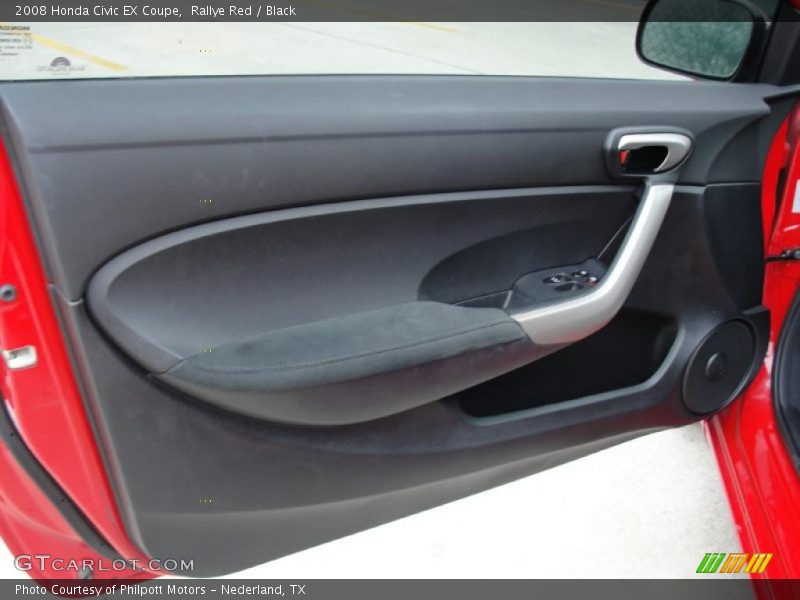 Rallye Red / Black 2008 Honda Civic EX Coupe