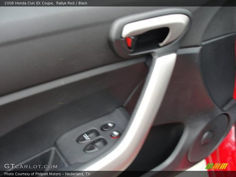 Rallye Red / Black 2008 Honda Civic EX Coupe