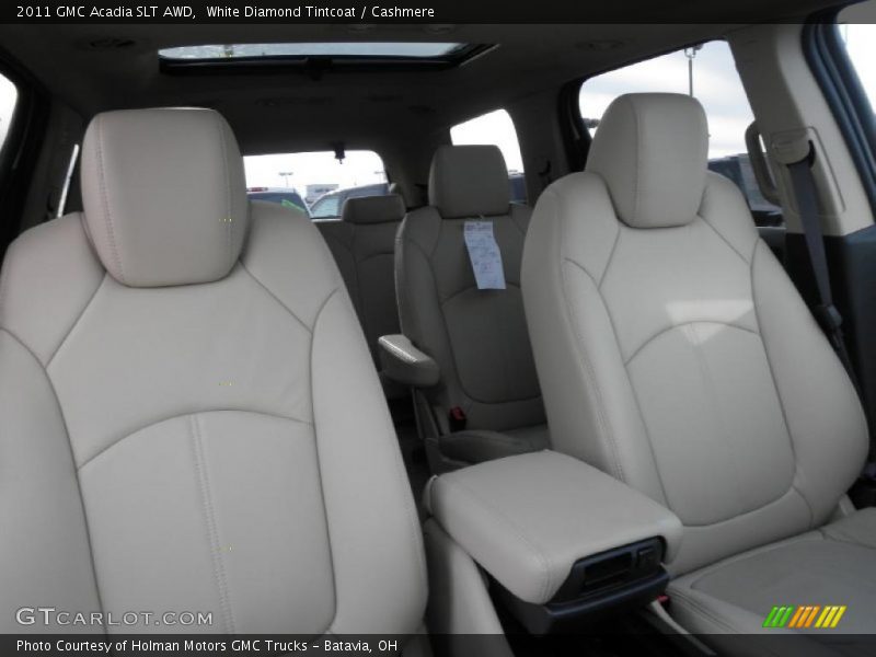 White Diamond Tintcoat / Cashmere 2011 GMC Acadia SLT AWD