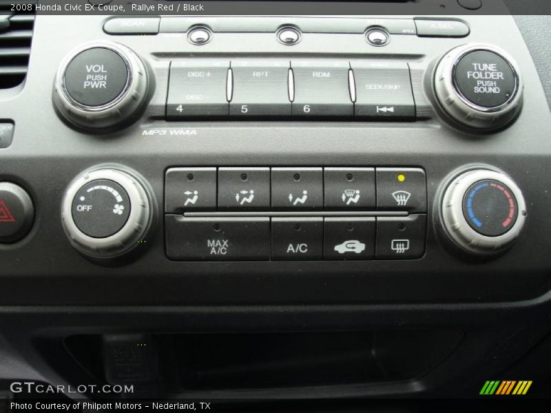 Rallye Red / Black 2008 Honda Civic EX Coupe
