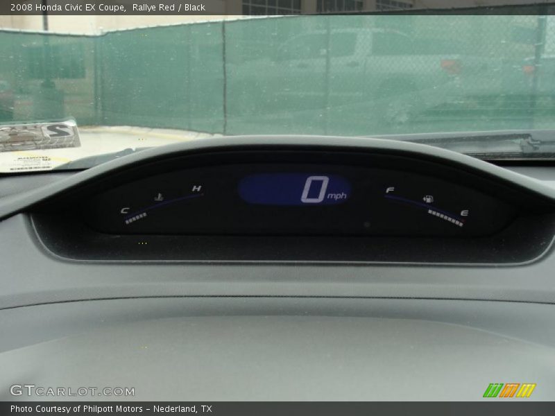 Rallye Red / Black 2008 Honda Civic EX Coupe