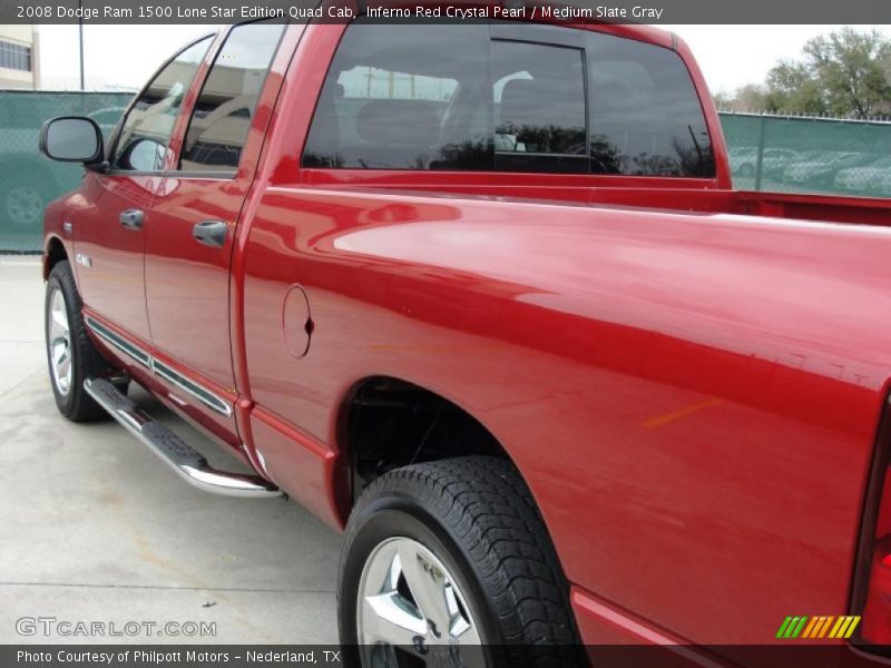 Inferno Red Crystal Pearl / Medium Slate Gray 2008 Dodge Ram 1500 Lone Star Edition Quad Cab