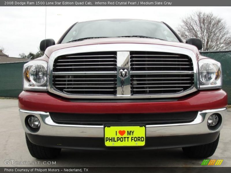 Inferno Red Crystal Pearl / Medium Slate Gray 2008 Dodge Ram 1500 Lone Star Edition Quad Cab