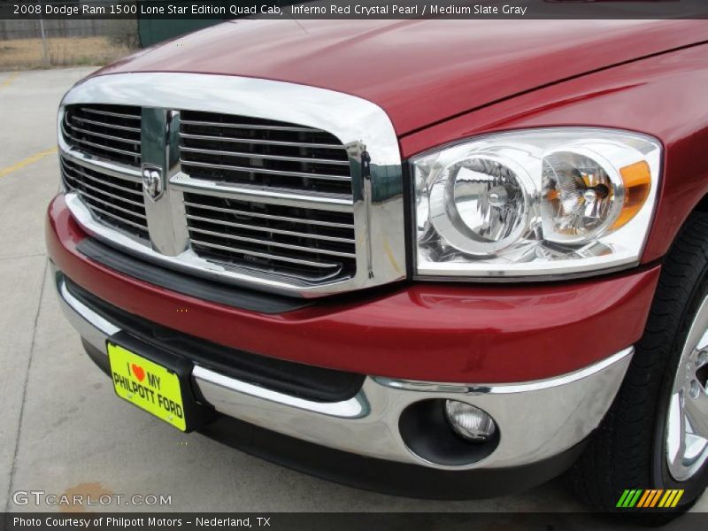 Inferno Red Crystal Pearl / Medium Slate Gray 2008 Dodge Ram 1500 Lone Star Edition Quad Cab