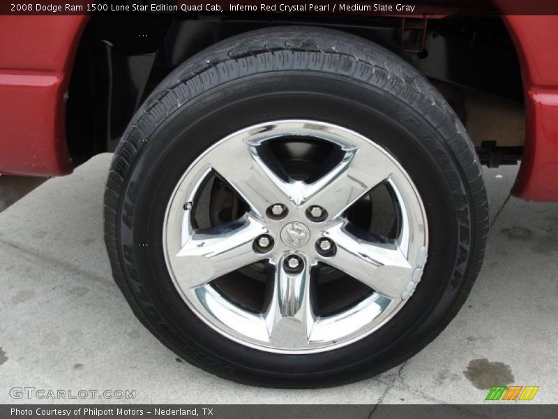 Inferno Red Crystal Pearl / Medium Slate Gray 2008 Dodge Ram 1500 Lone Star Edition Quad Cab