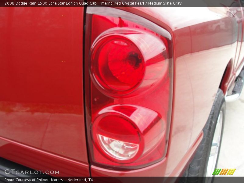 Inferno Red Crystal Pearl / Medium Slate Gray 2008 Dodge Ram 1500 Lone Star Edition Quad Cab