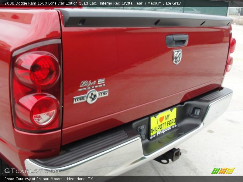 Inferno Red Crystal Pearl / Medium Slate Gray 2008 Dodge Ram 1500 Lone Star Edition Quad Cab