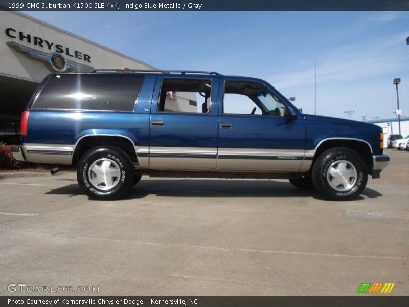 Indigo Blue Metallic / Gray 1999 GMC Suburban K1500 SLE 4x4