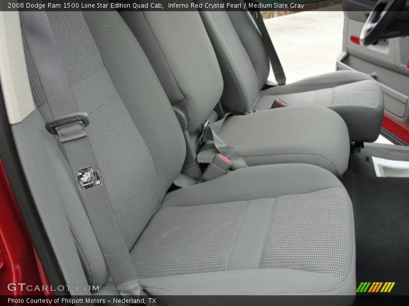 Inferno Red Crystal Pearl / Medium Slate Gray 2008 Dodge Ram 1500 Lone Star Edition Quad Cab