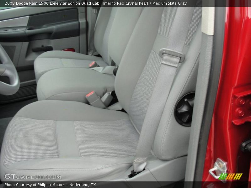 Inferno Red Crystal Pearl / Medium Slate Gray 2008 Dodge Ram 1500 Lone Star Edition Quad Cab