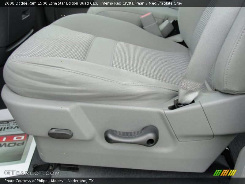 Inferno Red Crystal Pearl / Medium Slate Gray 2008 Dodge Ram 1500 Lone Star Edition Quad Cab