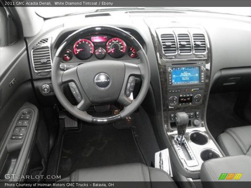 White Diamond Tintcoat / Ebony 2011 GMC Acadia Denali
