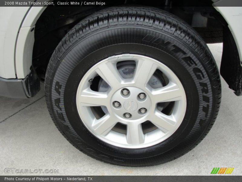 Classic White / Camel Beige 2008 Mazda Tribute i Sport