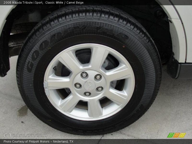 Classic White / Camel Beige 2008 Mazda Tribute i Sport