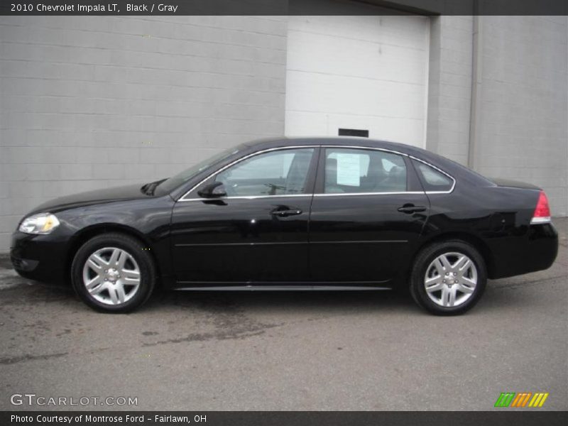 Black / Gray 2010 Chevrolet Impala LT