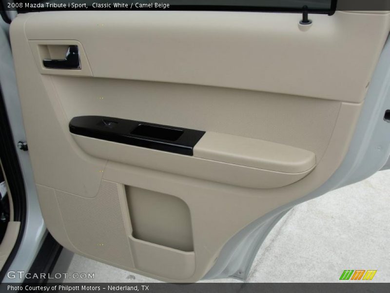 Classic White / Camel Beige 2008 Mazda Tribute i Sport
