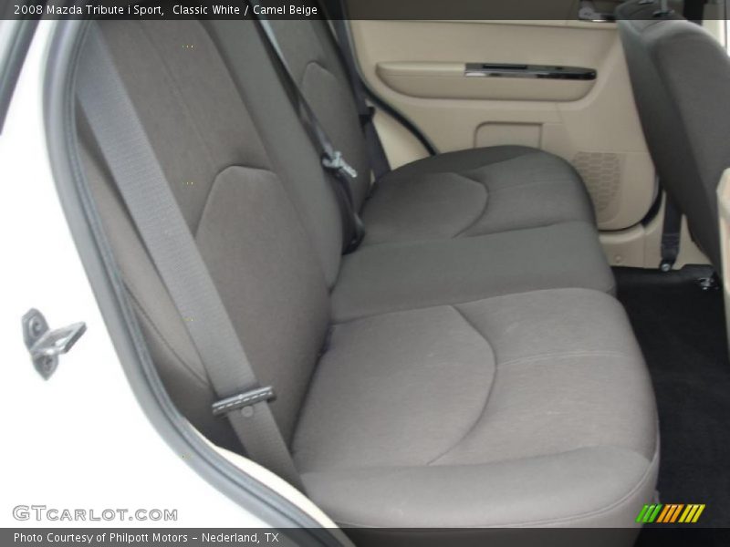 Classic White / Camel Beige 2008 Mazda Tribute i Sport