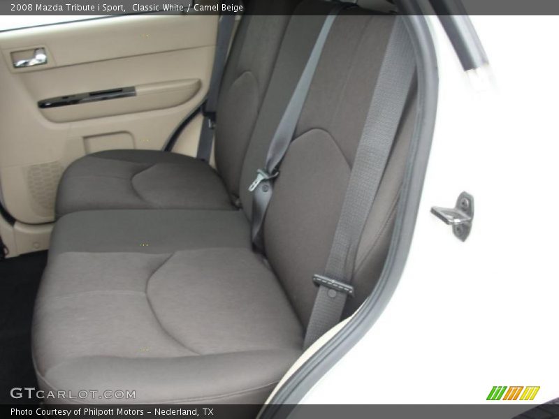 Classic White / Camel Beige 2008 Mazda Tribute i Sport