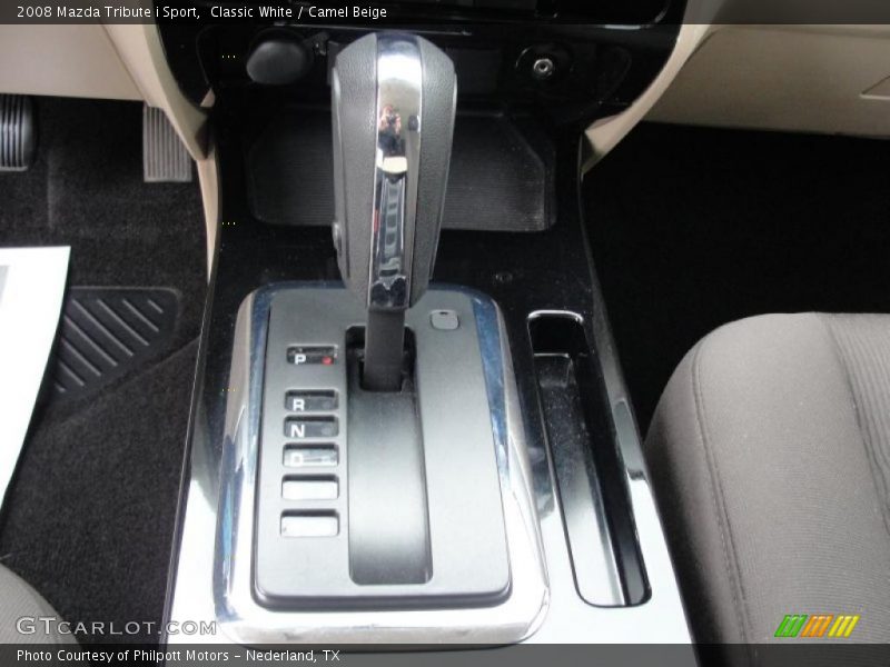 Classic White / Camel Beige 2008 Mazda Tribute i Sport
