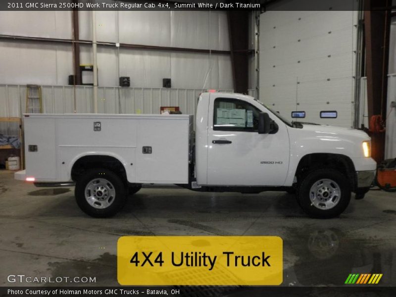 Summit White / Dark Titanium 2011 GMC Sierra 2500HD Work Truck Regular Cab 4x4