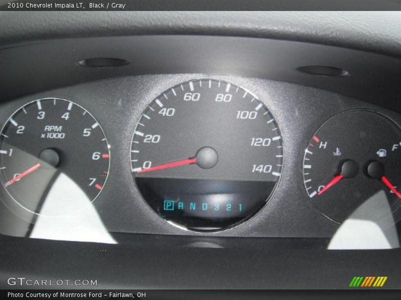 Black / Gray 2010 Chevrolet Impala LT