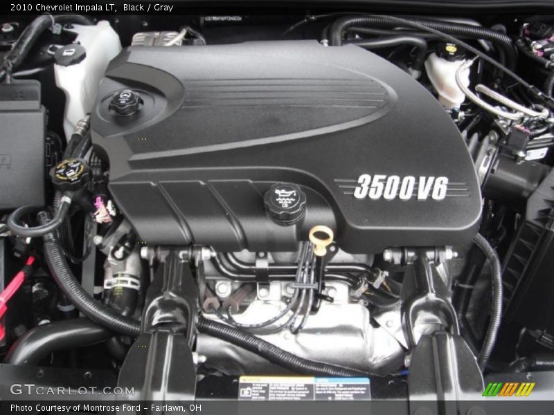 Black / Gray 2010 Chevrolet Impala LT