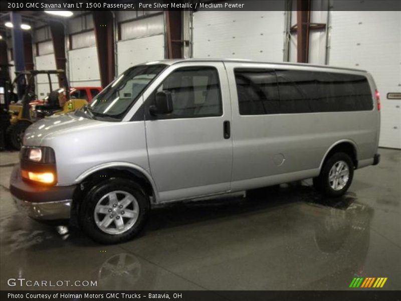 Pure Silver Metallic / Medium Pewter 2010 GMC Savana Van LT 1500 Passenger