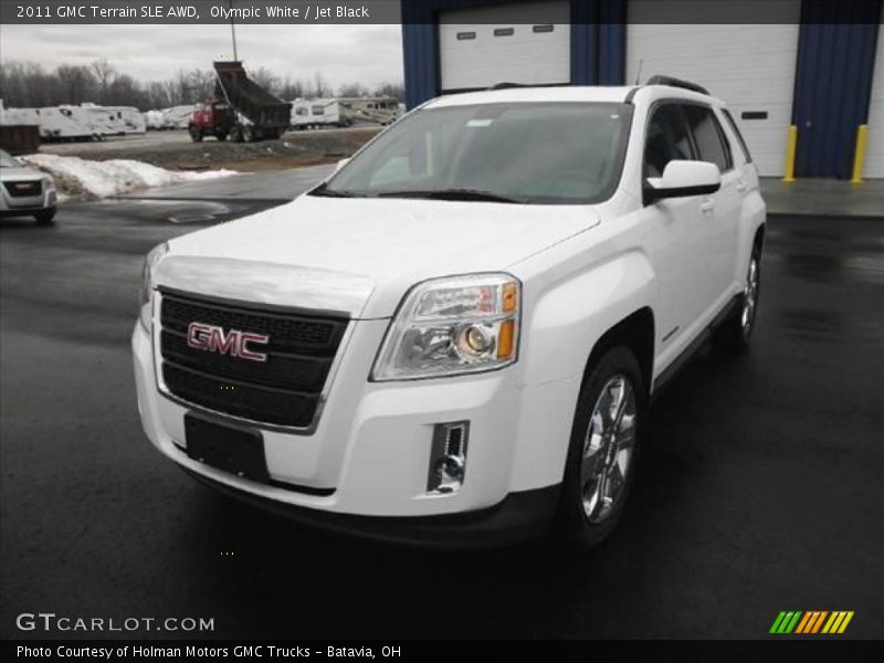 Olympic White / Jet Black 2011 GMC Terrain SLE AWD