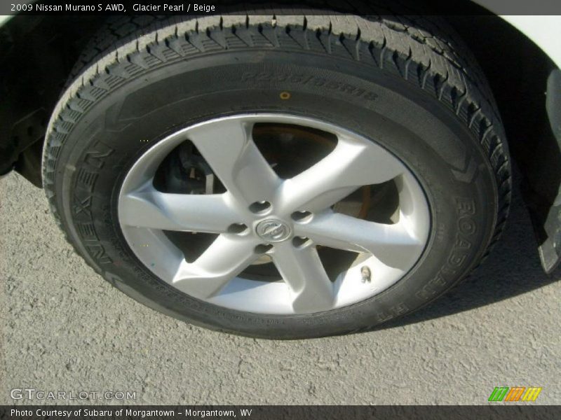Glacier Pearl / Beige 2009 Nissan Murano S AWD